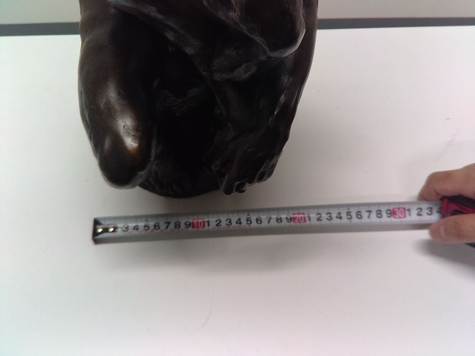 考える人 ブロンズ調レプリカ像 約35cm 彫刻オブジェ 重量物 - メルカリ