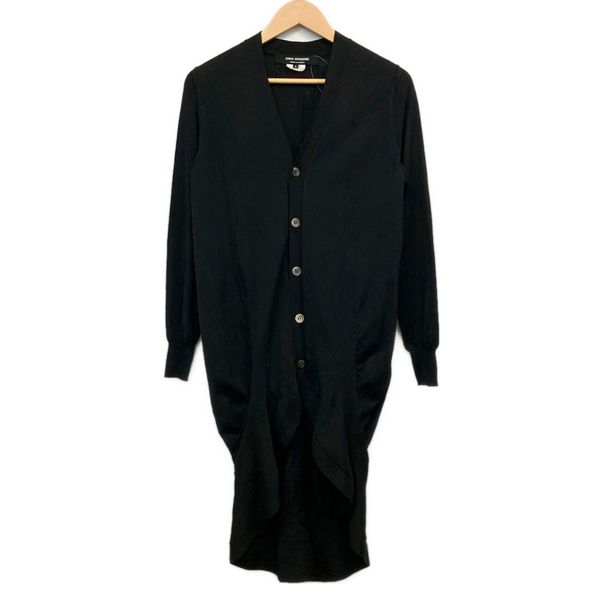 COMMEdesGARCONS JUNYA WATANABE(コムデギャルソンジュンヤワタナベ) カーディガン サイズS レディース美品 - 黒 長袖/ロング丈