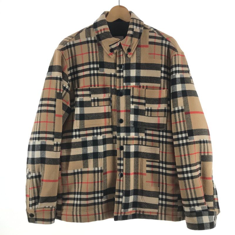 【中古品】 BURBERRY 8044216 ジャケット BEIGE系 チェック柄 SIZE:S 【141-260123-mh-10-fuzh】