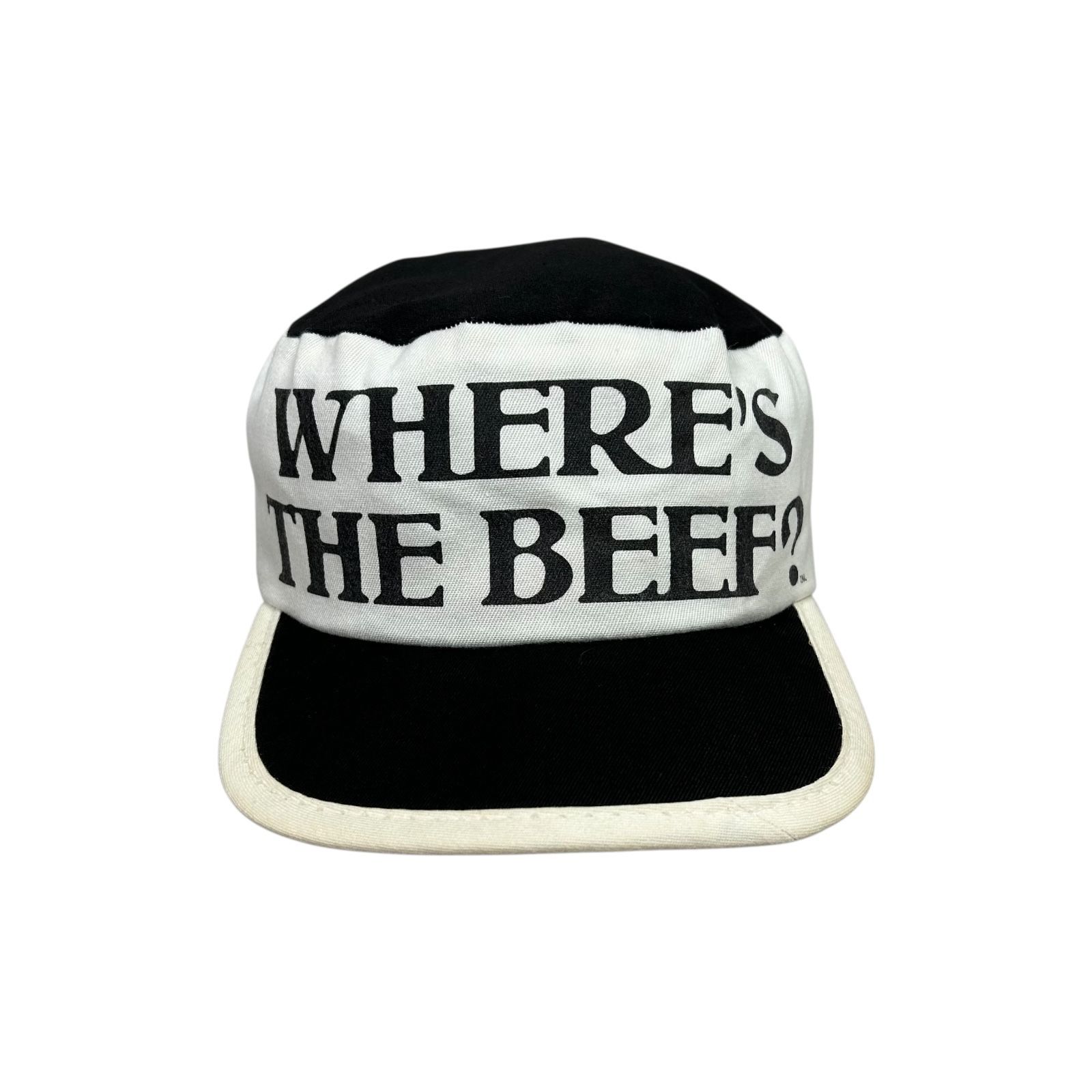 80s ウェンディーズ WENDY'S WHERE'S THE BEEF 1984年 EMPLOYEE キャップ ONE SIZE