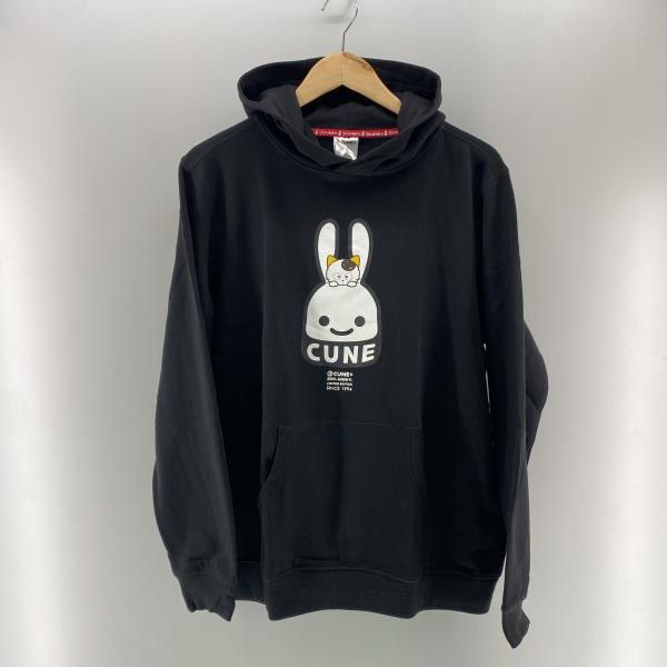 【中古】CUNE 30th Anniv. タマ＆フレンズのタマ フーディー ブラック XL キューン[24]