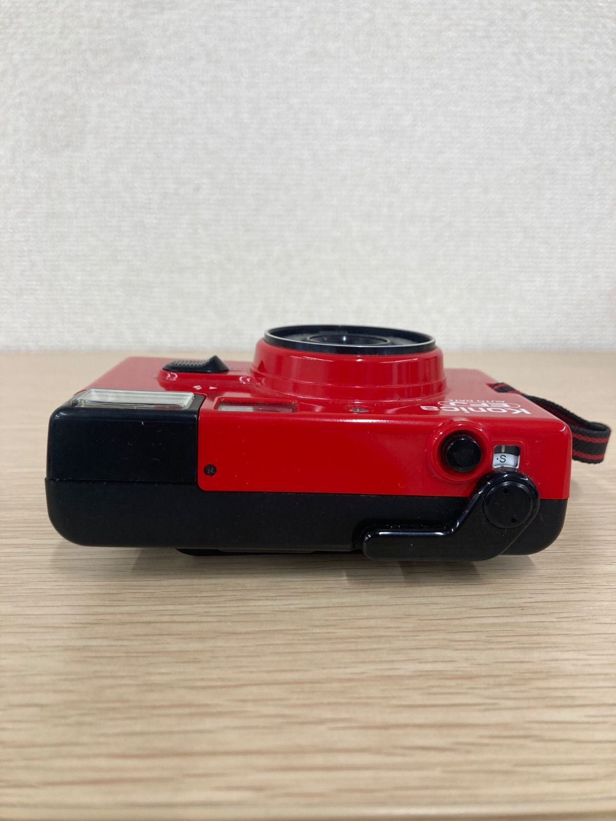 Y066 Konica コニカ EFJ コンパクトフィルムカメラ レッド レトロ