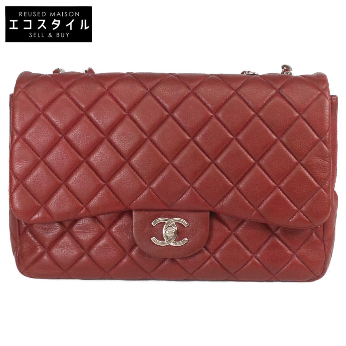 CHANEL シャネル A28600 ﾎﾞﾙﾄﾞｰ ｷｬﾋﾞｱ ｼﾝｸﾞﾙﾌﾗｯﾌﾟ ｼﾙﾊﾞｰ金具 ﾃﾞｶﾏﾄﾗｯｾ