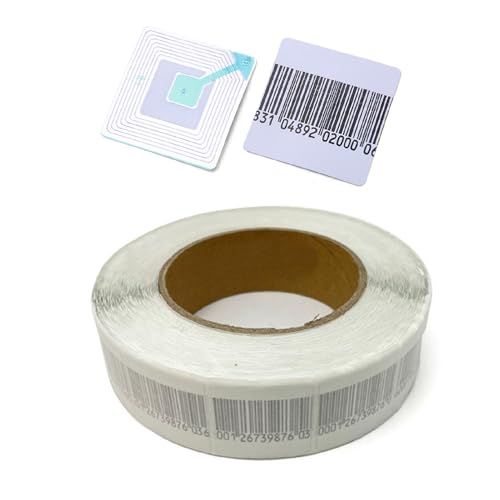 [Cicogna] 防犯タグ シール ステッカー 1000枚セット 4*4cm RF方式 消去式 8.2MHz 大容量 万引き対策 バーコード 国内発送 d7306146