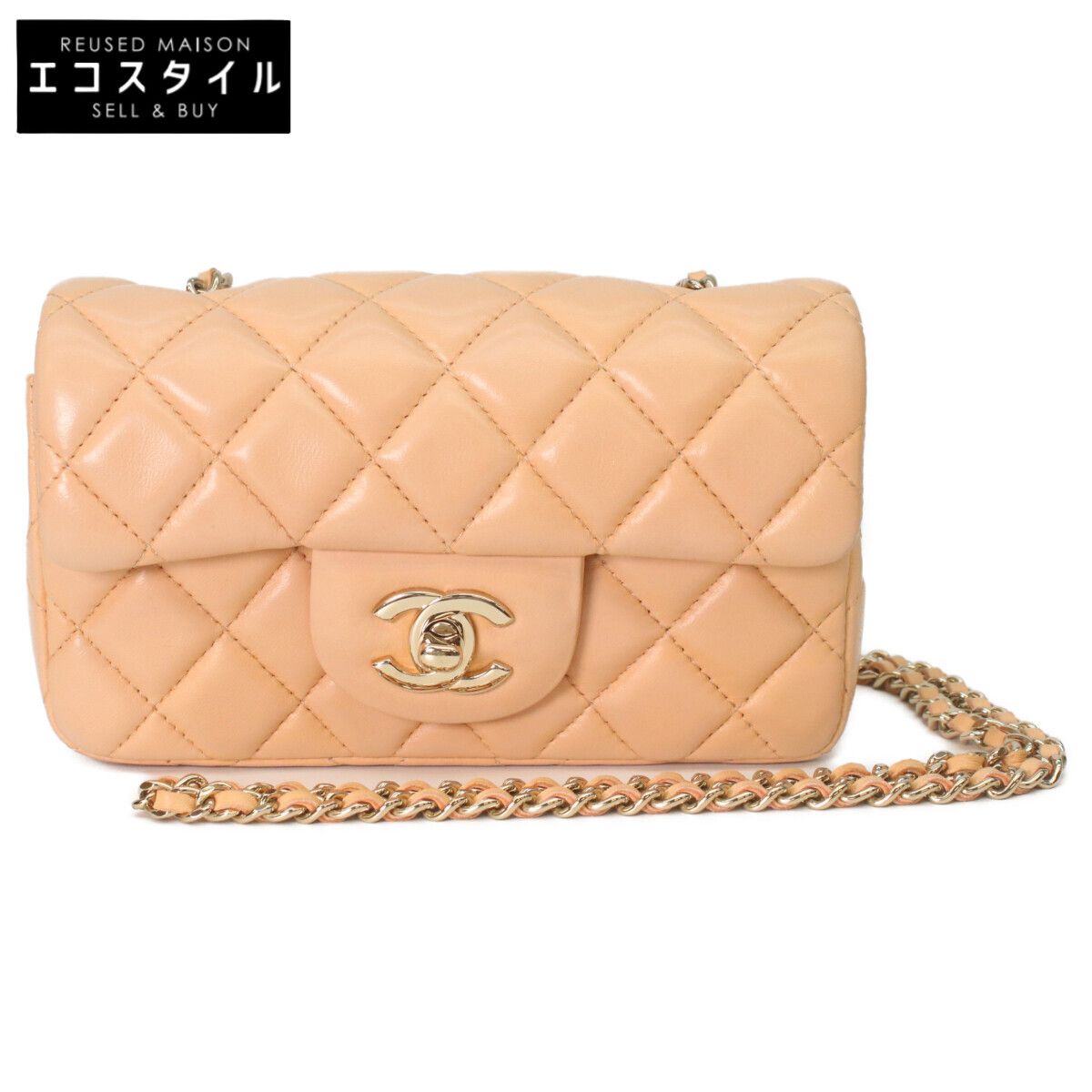 CHANEL シャネル A65050 ｱﾌﾟﾘｺｯﾄﾍﾞｰｼﾞｭ ﾐﾆﾏﾄﾗｯｾ17
