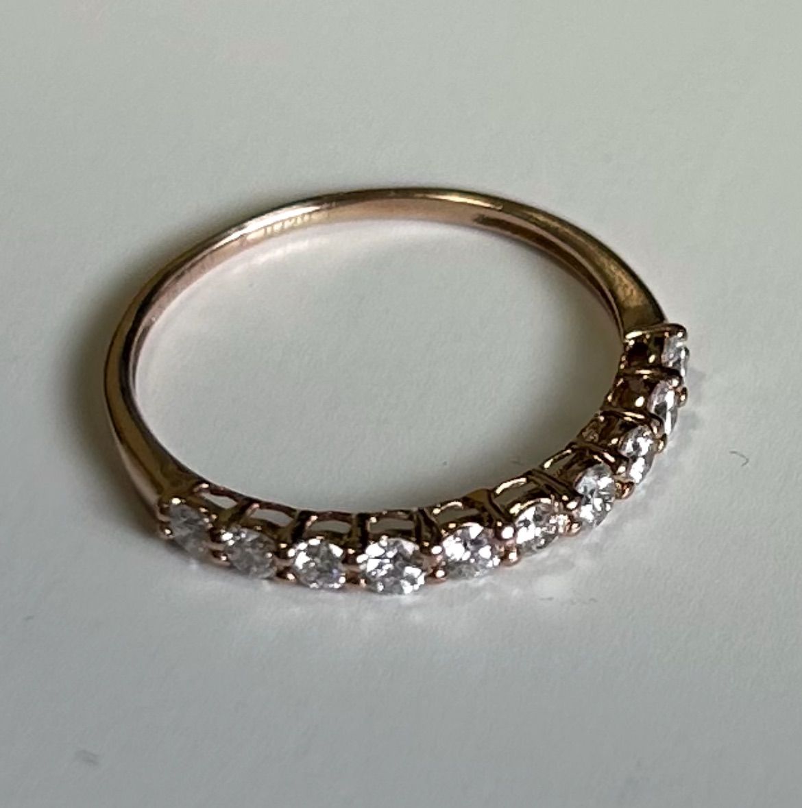 K18PG/0.30ct/約8号】ダイヤモンドの指輪 ピンクゴールド ピンキー