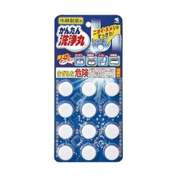 （まとめ）小林製薬 かんたん洗浄丸 レギュラー 1セット（36錠：12錠×3パック）〔×10セット〕