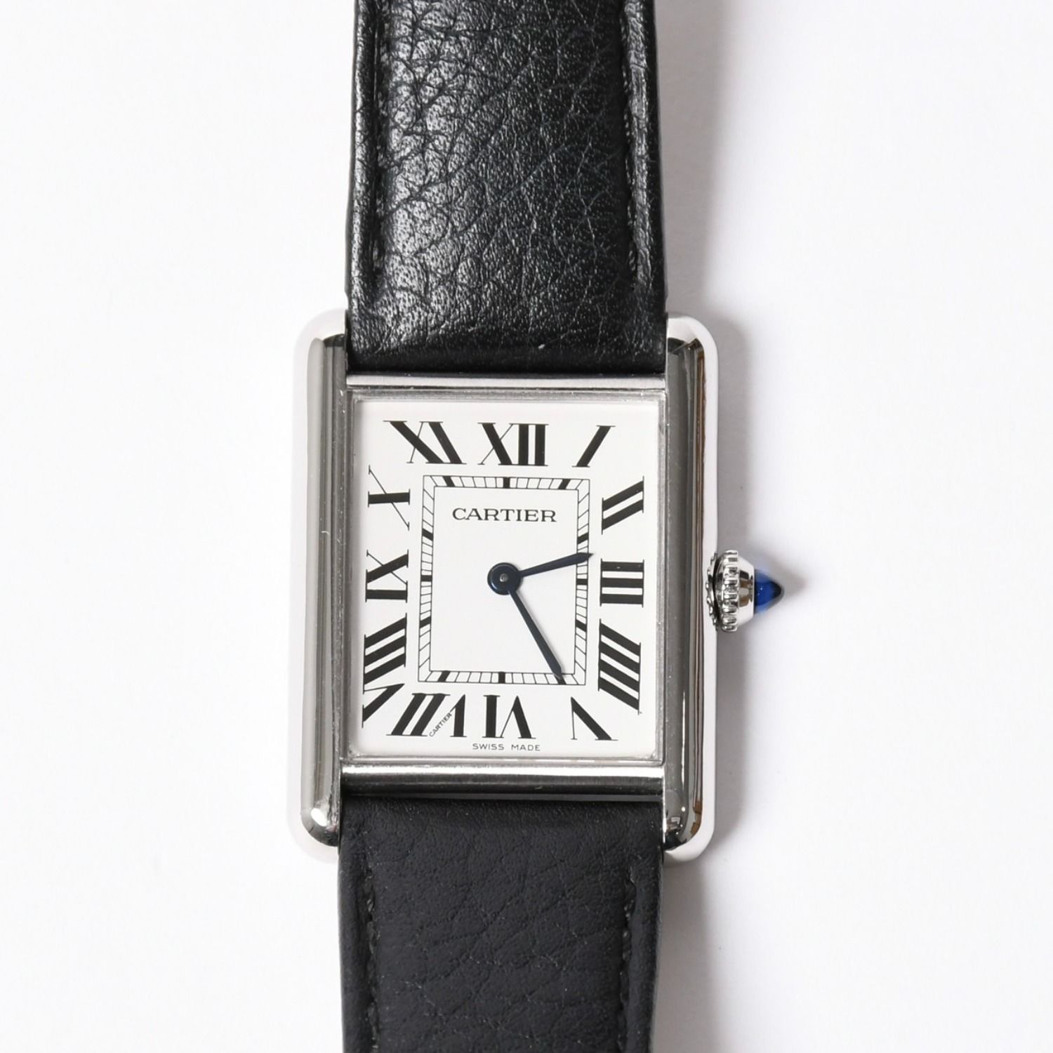 極美品 CARTIER カルティエ TANK MUST LM タンク マストLM 腕時計 重量約31.66g WSTA0041 ステンレススチール クォーツ 中古 4a001799