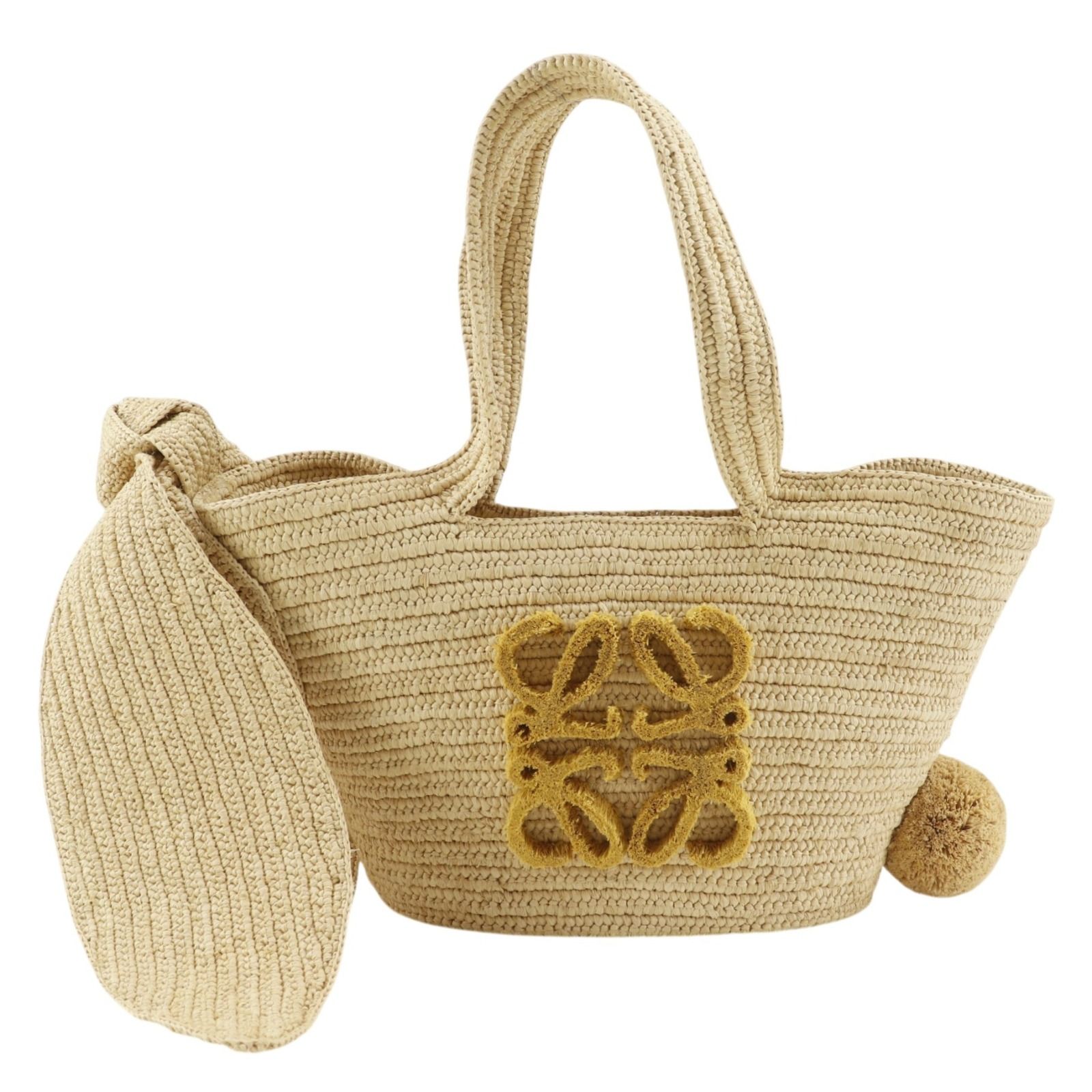 【LOEWE】ロエベ バニーバスケット カゴバッグ A223S17X01 ラフィア×カーフ ナチュラルベージュ S22248 レディース ハンドバッグ 78,650円