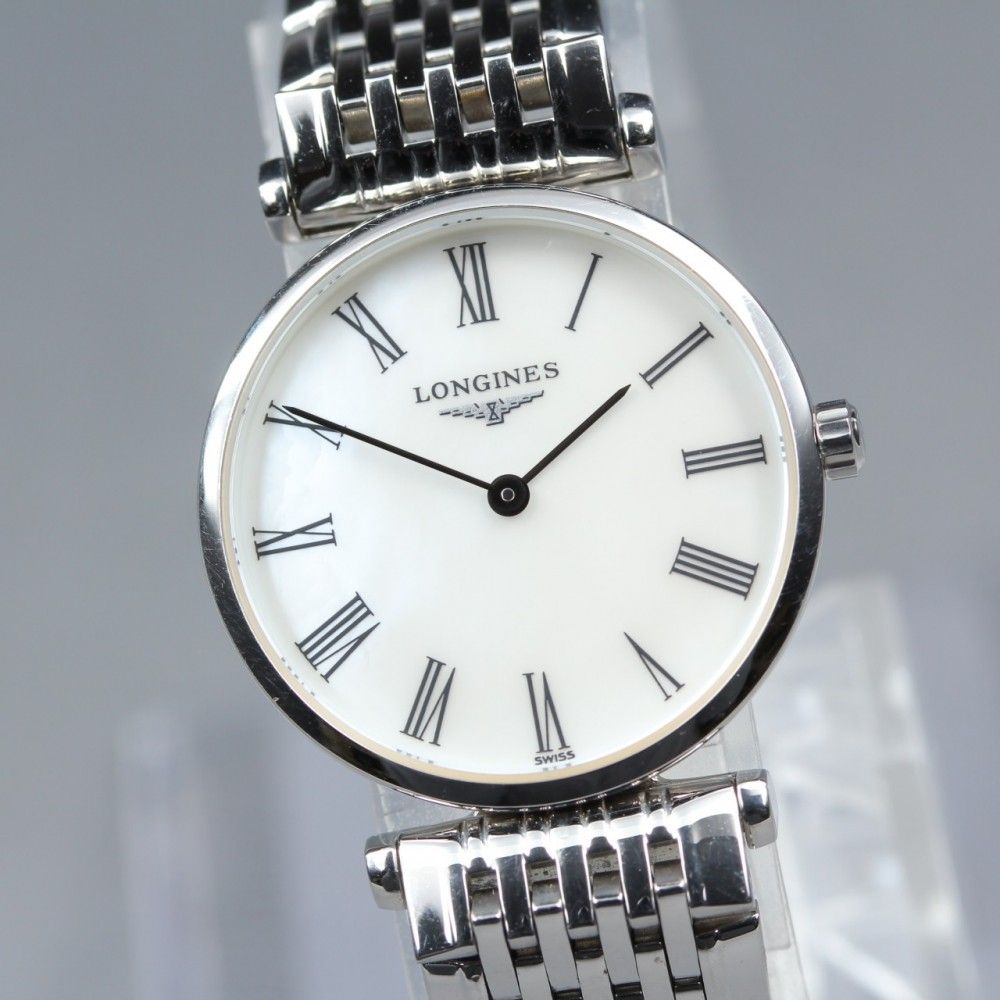 【稼働品】LONGINES グランドクラシック L4.209.4 ホワイトローマン クオーツ レディース #17172