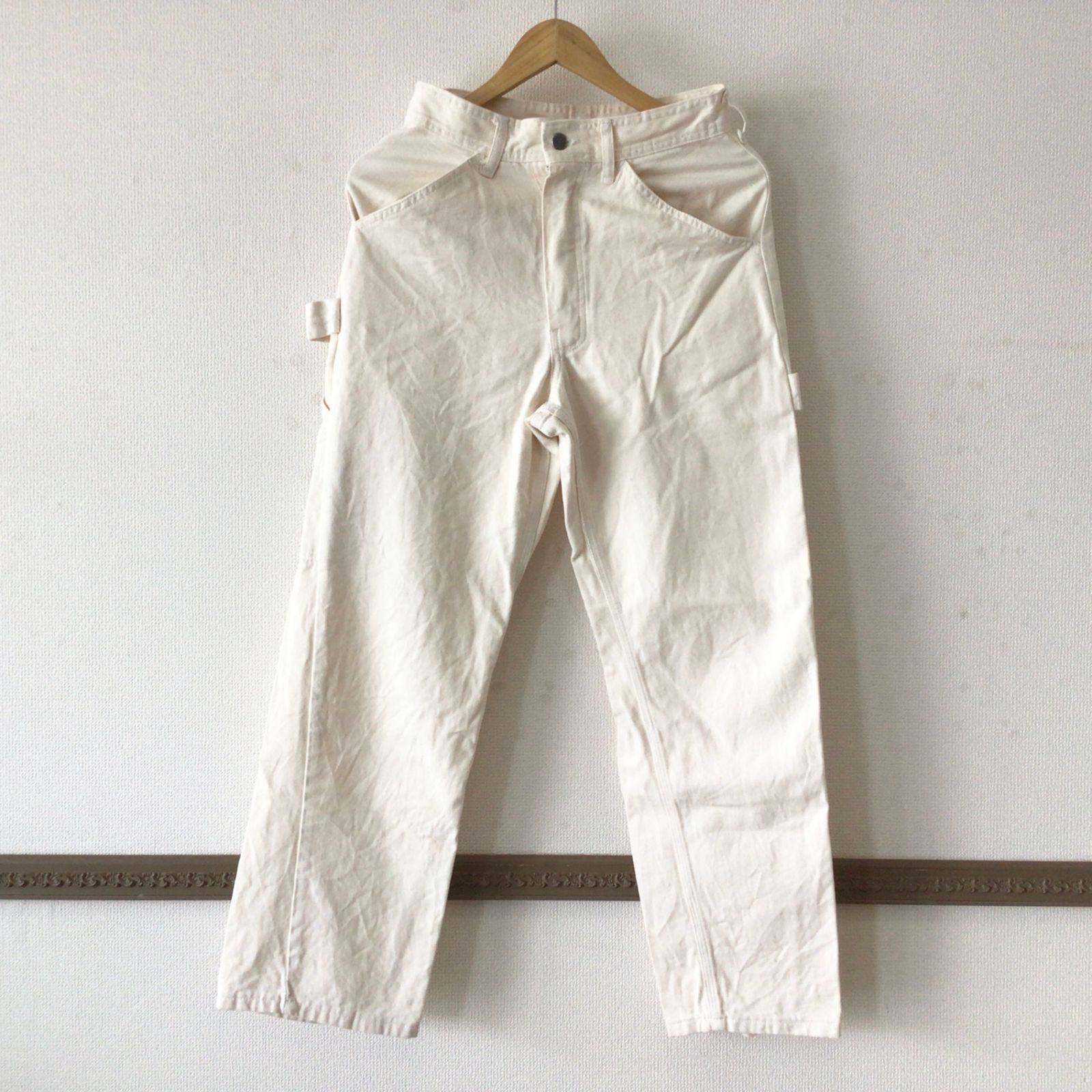 5043 TRADESMAN トレーズマン BEAUTY&YOUTH別注 ペインターパンツ ホワイト W28 レディース コットン USA製