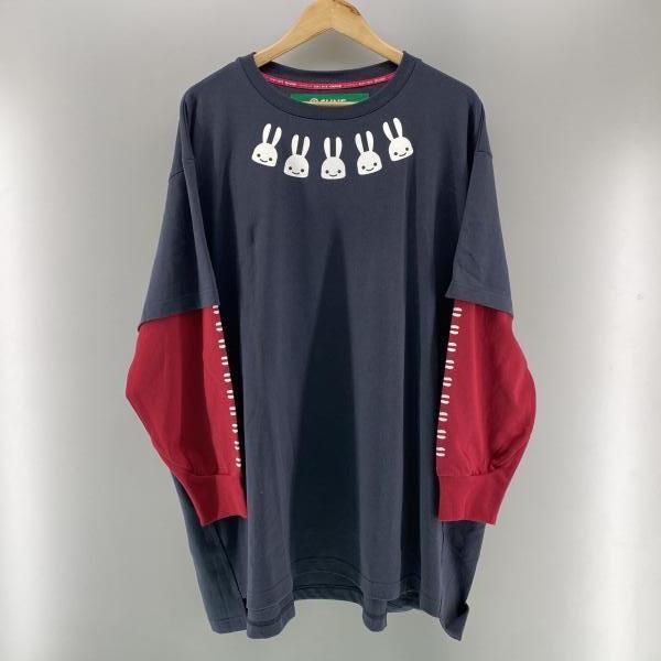 【中古】CUNE レイヤードビッグ TEE L/S ブラック FREE キューン[24]
