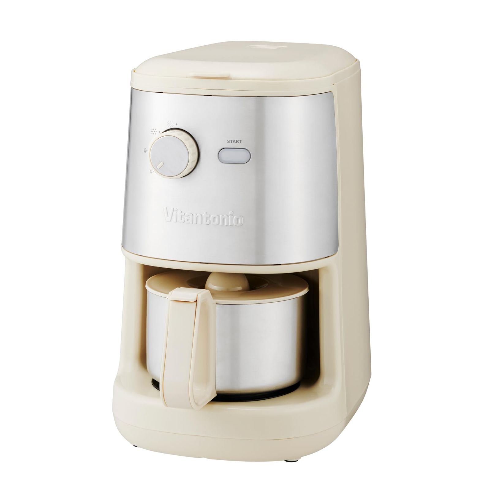 [ ビタントニオ 公式 ] 全自動コーヒーメーカー (VCD-200 -I) ミル付き コーヒーマシーン 【 豆にも粉にも対応！ 全自動 で本格派の コーヒーメーカー 】 全自動コーヒーマシン （ 挽きたての香りと味わい/忙しい朝でもカンタンに ）ma