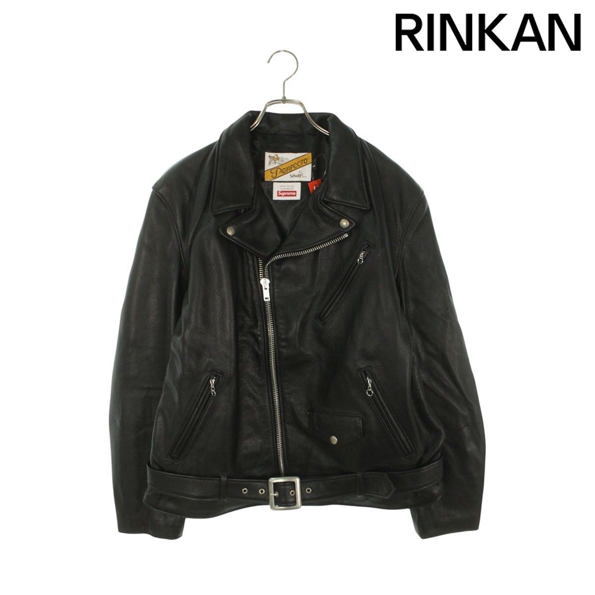 シュプリーム ×ショット schott 21AW The Crow Perfecto Leather Jacket ザ・クロウパーフェクトライダースレザージャケット メンズ L