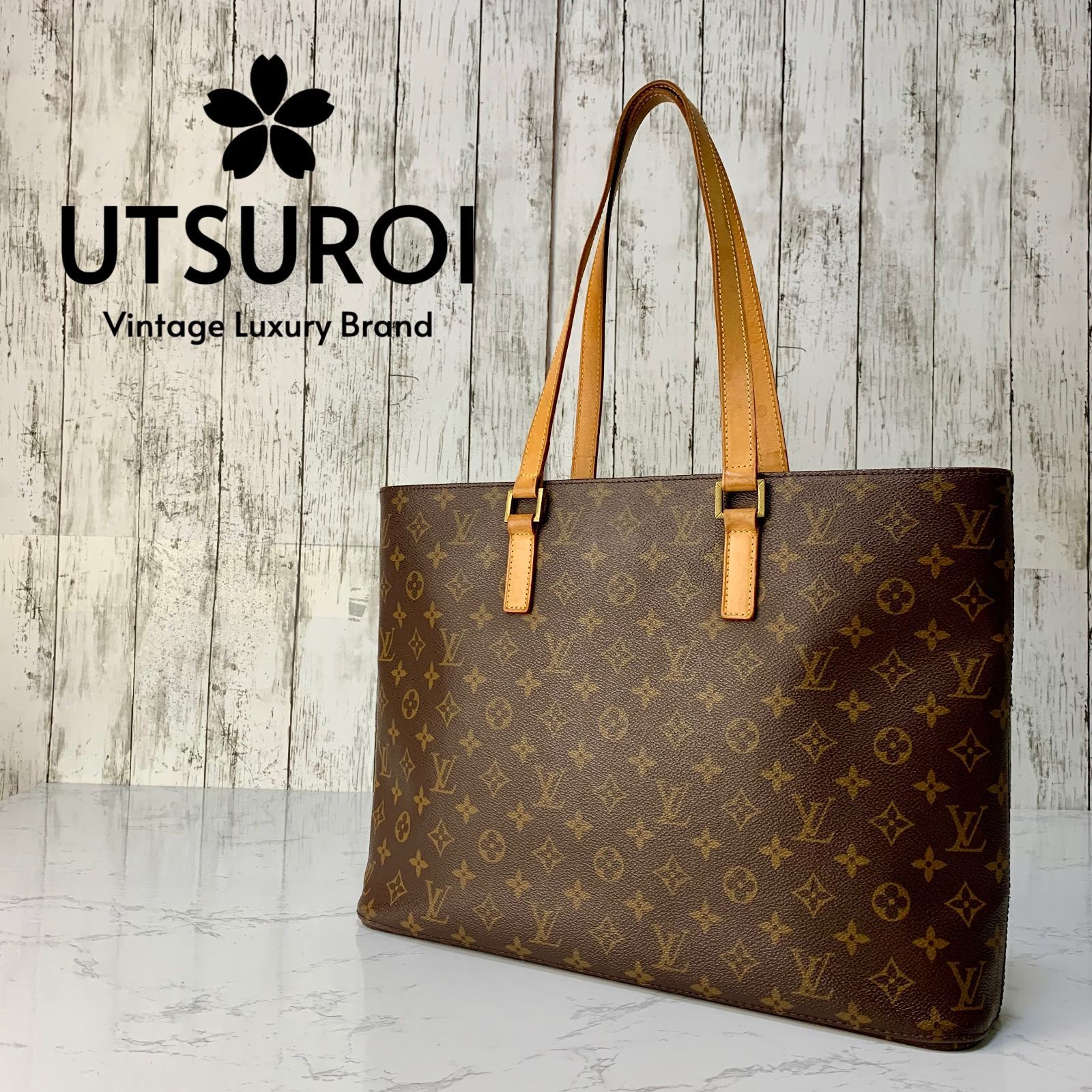 LOUIS VUITTON ルコ モノグラム トート ショルダーバッグ M51155 【状態ランク:S】