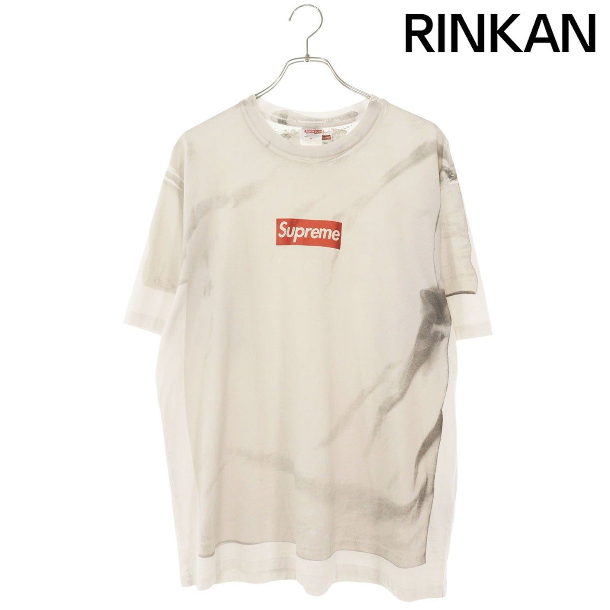 シュプリーム ×エムエムシックス MM6 24SS Box Logo Tee 転写プリントボックスロゴTシャツ メンズ M