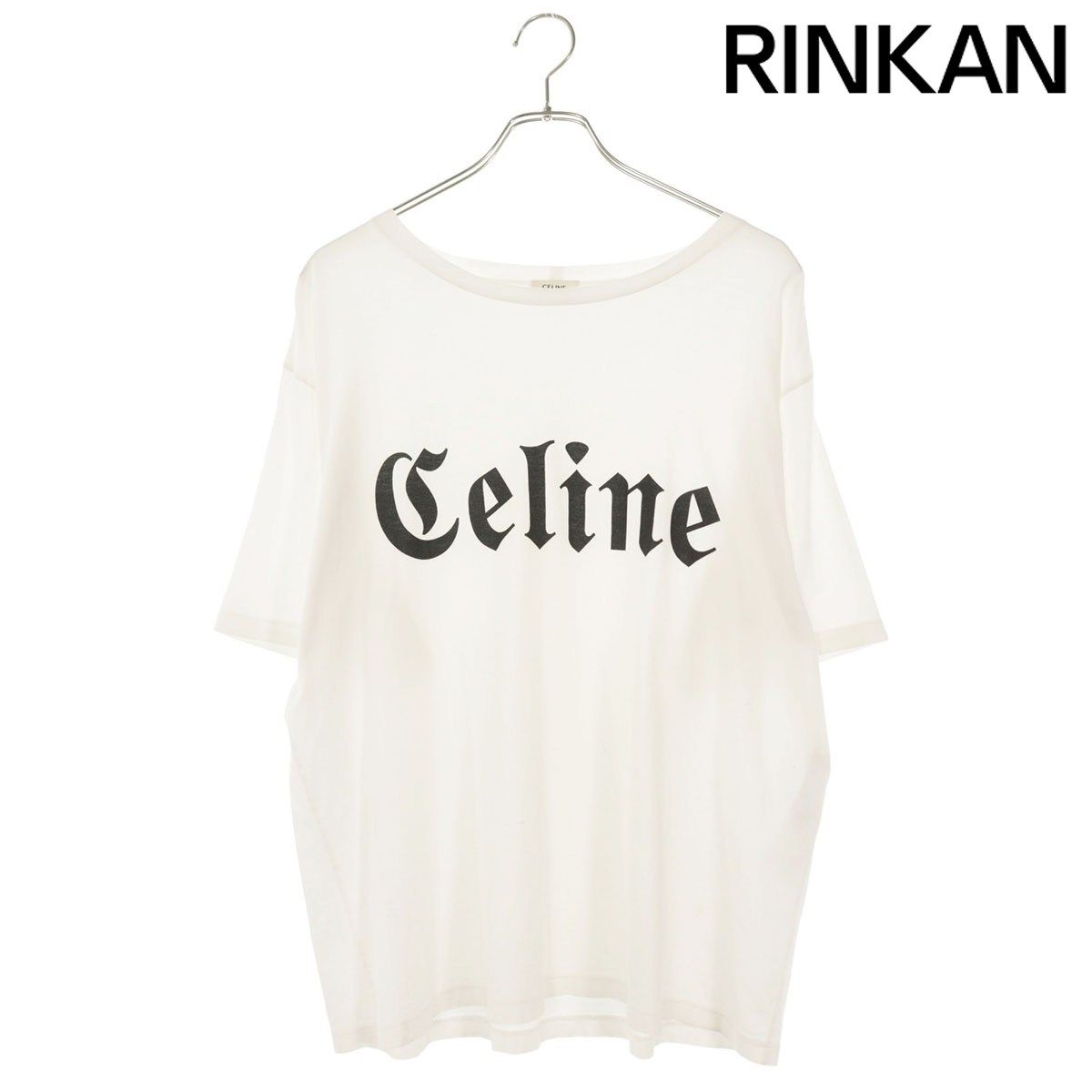 セリーヌ 2X37A671Q ゴシックロゴプリントTシャツ メンズ S