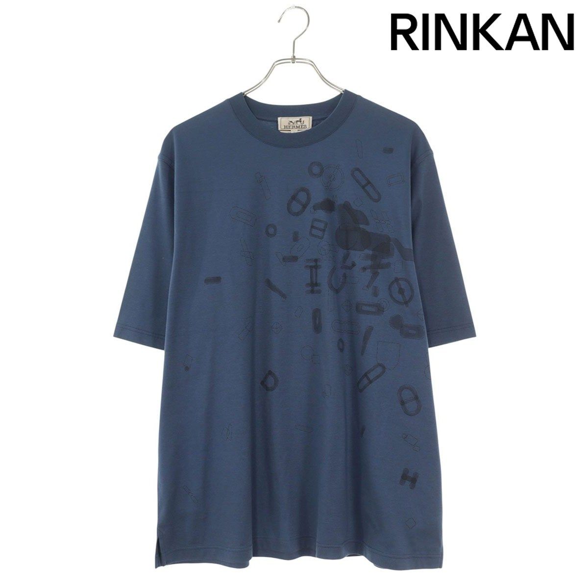 エルメス フロントデザインTシャツ メンズ L