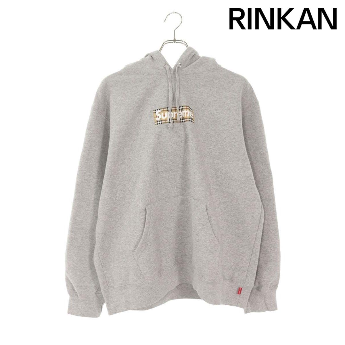 シュプリーム ×バーバリー Burberry Burberry Box Logo Hooded Sweatshirt バーバリーボックスロゴパーカー メンズ M