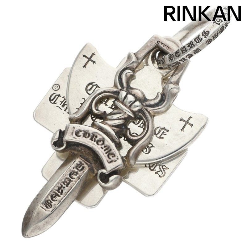 クロムハーツ 3TRINKETS OLD withOring/スリートリンケッツ シルバーネックレストップ メンズ