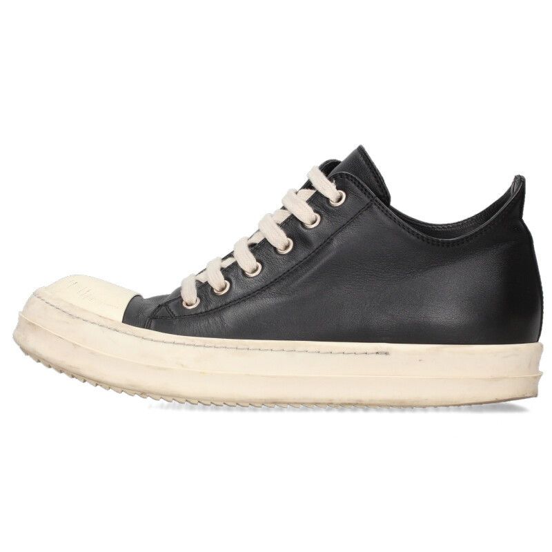 リックオウエンス RAMONES LOW ラモーンズレザーローカットスニーカー メンズ 39.5