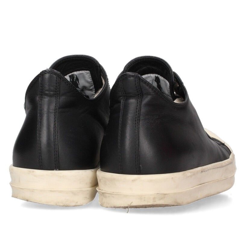リックオウエンス RAMONES LOW ラモーンズレザーローカットスニーカー メンズ 39.5