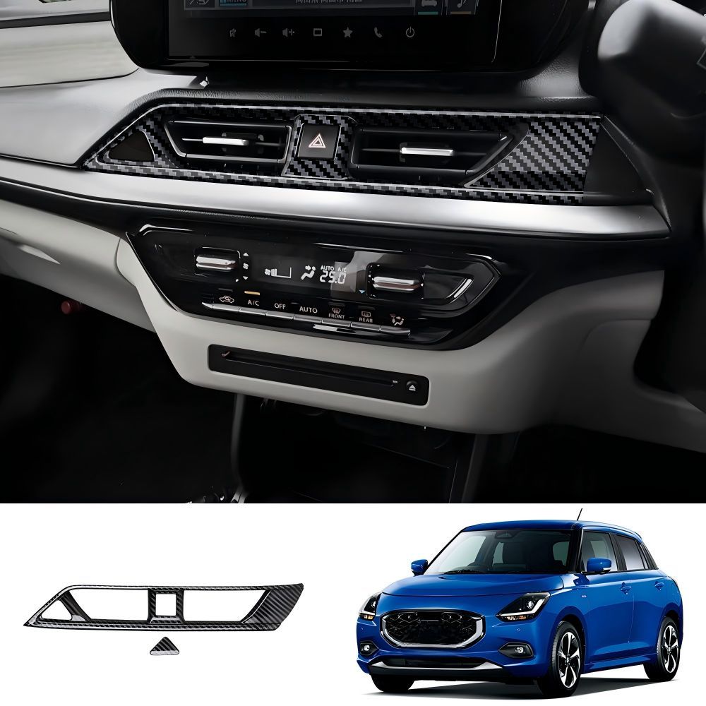 【送料無料】スズキ スイフト (Suzuki Swift) 24年式 エアコンルーバーフレーム デコレーション ドレスアップ カスタム おしゃれ 簡単取付 高級感 フィット感抜群 存在感アップ スタイリッシュ アクセサリー