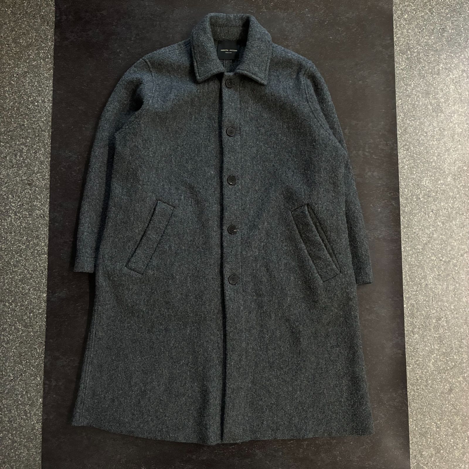 ROBERTO COLLINA ロベルトコリーナ ウールステンカラーコート サイズ44 古着 BEAMS ビームス