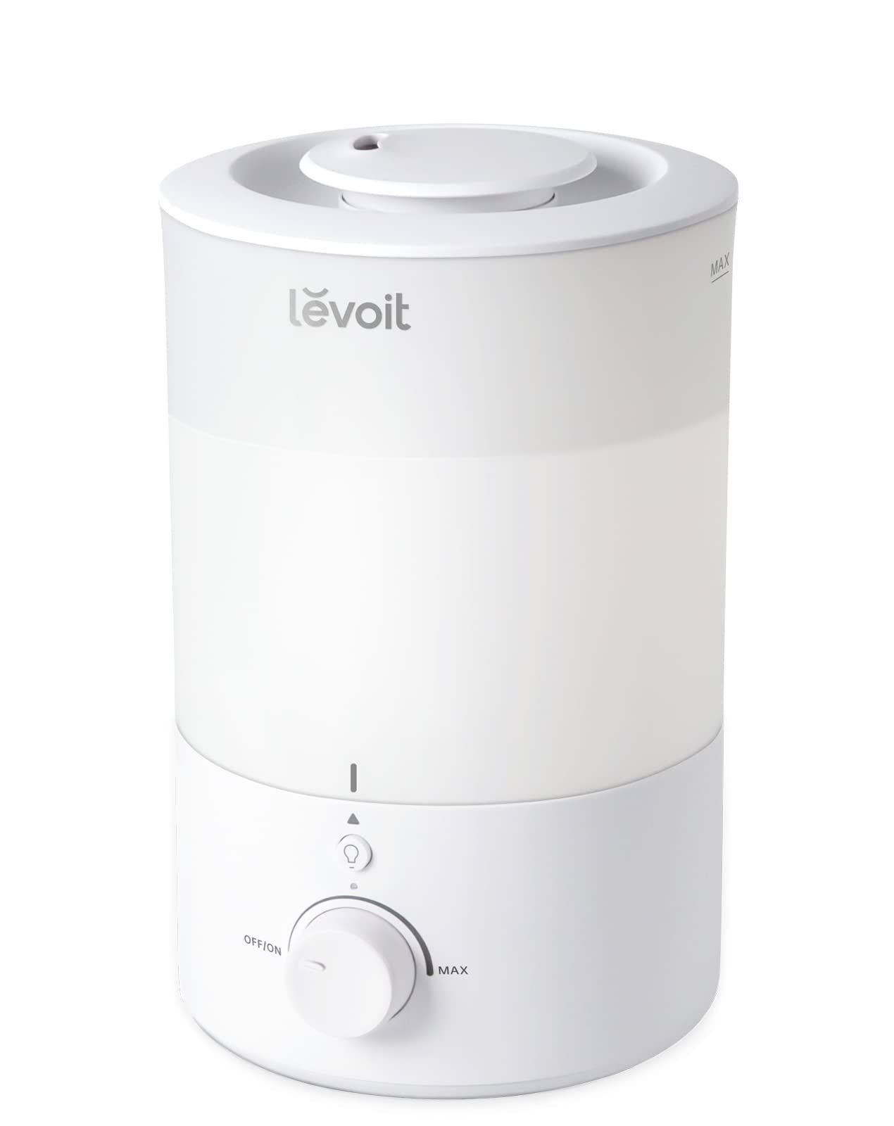 【節電対策】Levoit (レボイト) 加湿器 アロマ 卓上 大容量 3L 17畳まで対応 小型 超音波式 28dB 省エネ 静音 上から給水 ナイトライト 220ml/h 25時間連続稼働 消灯可能 おしゃれ 空焚き防止 寝室 Dual15 567c6143