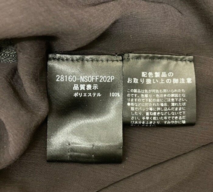 FOXEY NEW YORK/フォクシーニューヨーク/ノースリーブネックフリルリボンワンピース/サイズ38/ブラック×ブラウン/レディース/ドレス/スリーブレス/FB3889