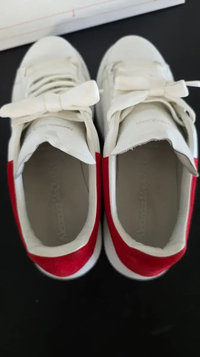 Alexander McQueen アレキサンダー・マックイーン オーバーソール スニーカー 38 白 レッド