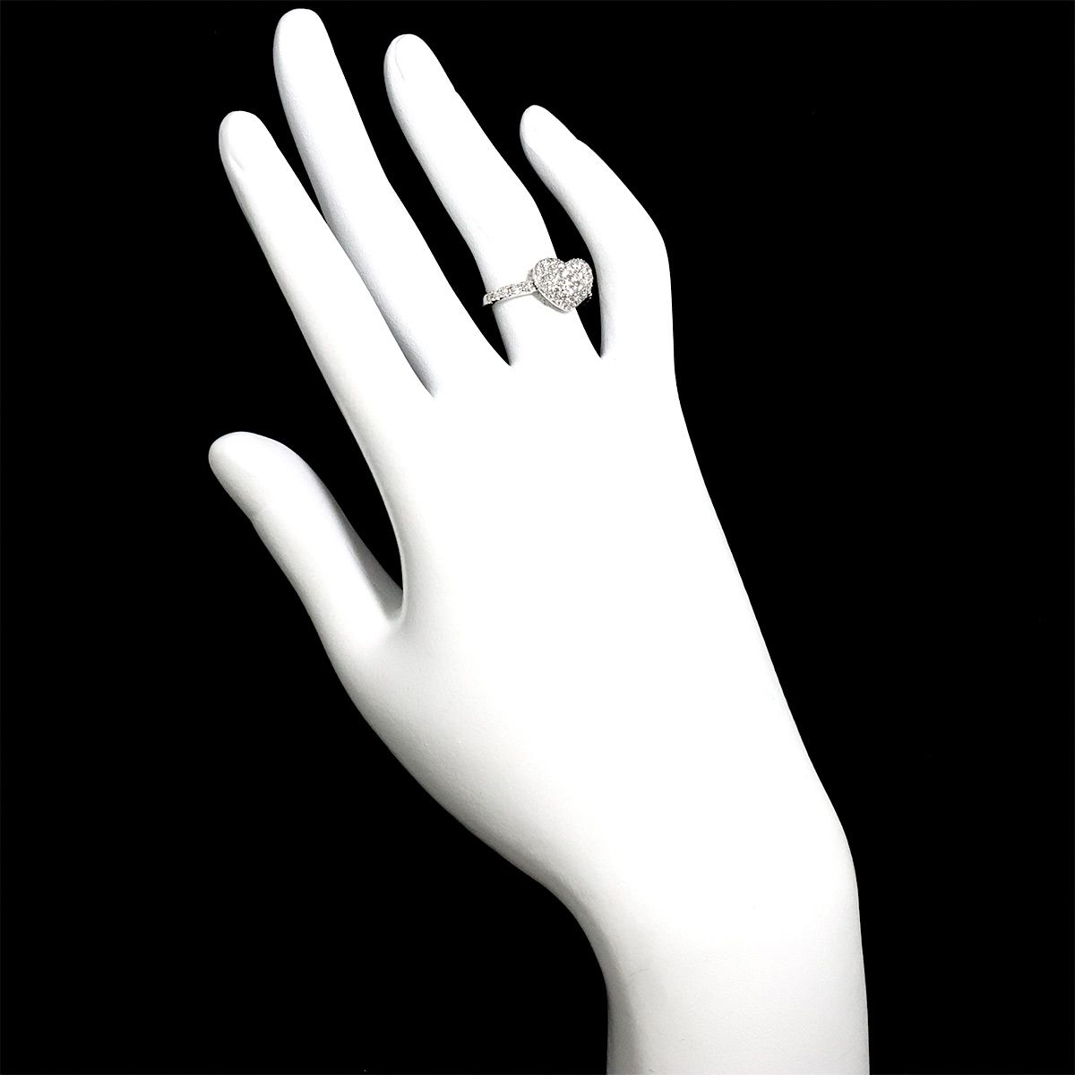 ポンテヴェキオ Ponte Vecchio 10号 リング ダイヤ 0.75ct K18 WG ホワイトゴールド 750 指輪 ハート Diamond Ring 90318407