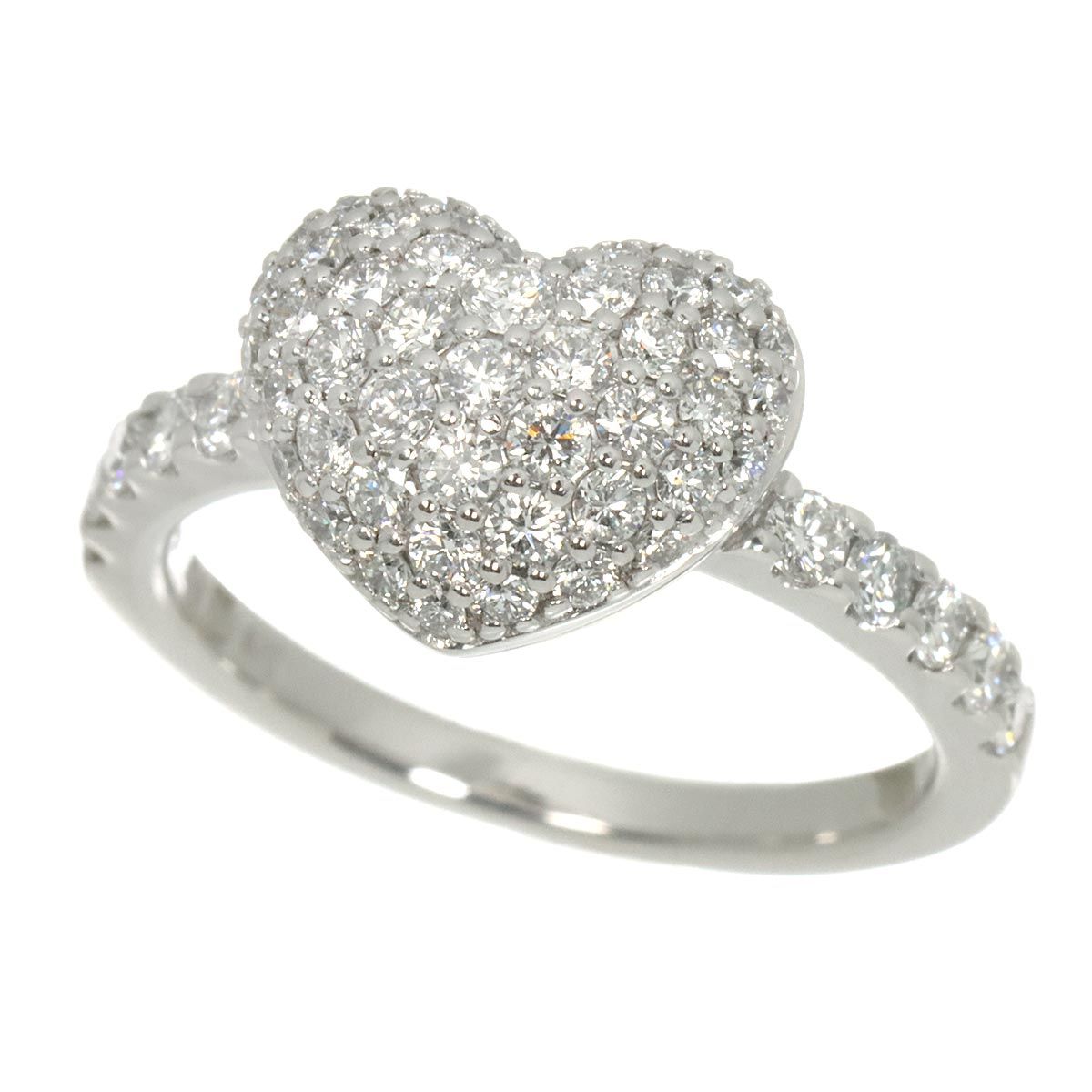 ポンテヴェキオ Ponte Vecchio 10号 リング ダイヤ 0.75ct K18 WG ホワイトゴールド 750 指輪 ハート Diamond Ring 90318407