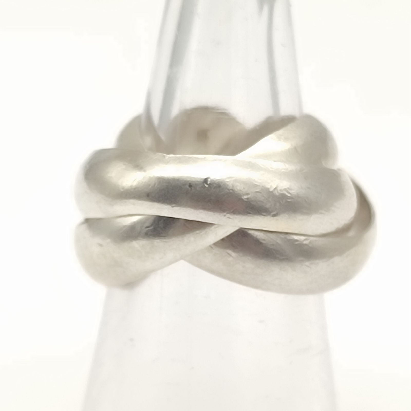 【美品】3連プレーンワイドリング　SILVER　シルバー925　10号　9.0g 5,244円