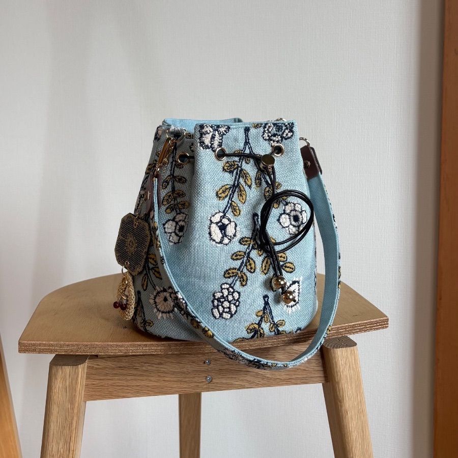 ミナペルホネン▪︎ハンドメイド▪︎マール巾着バッグ