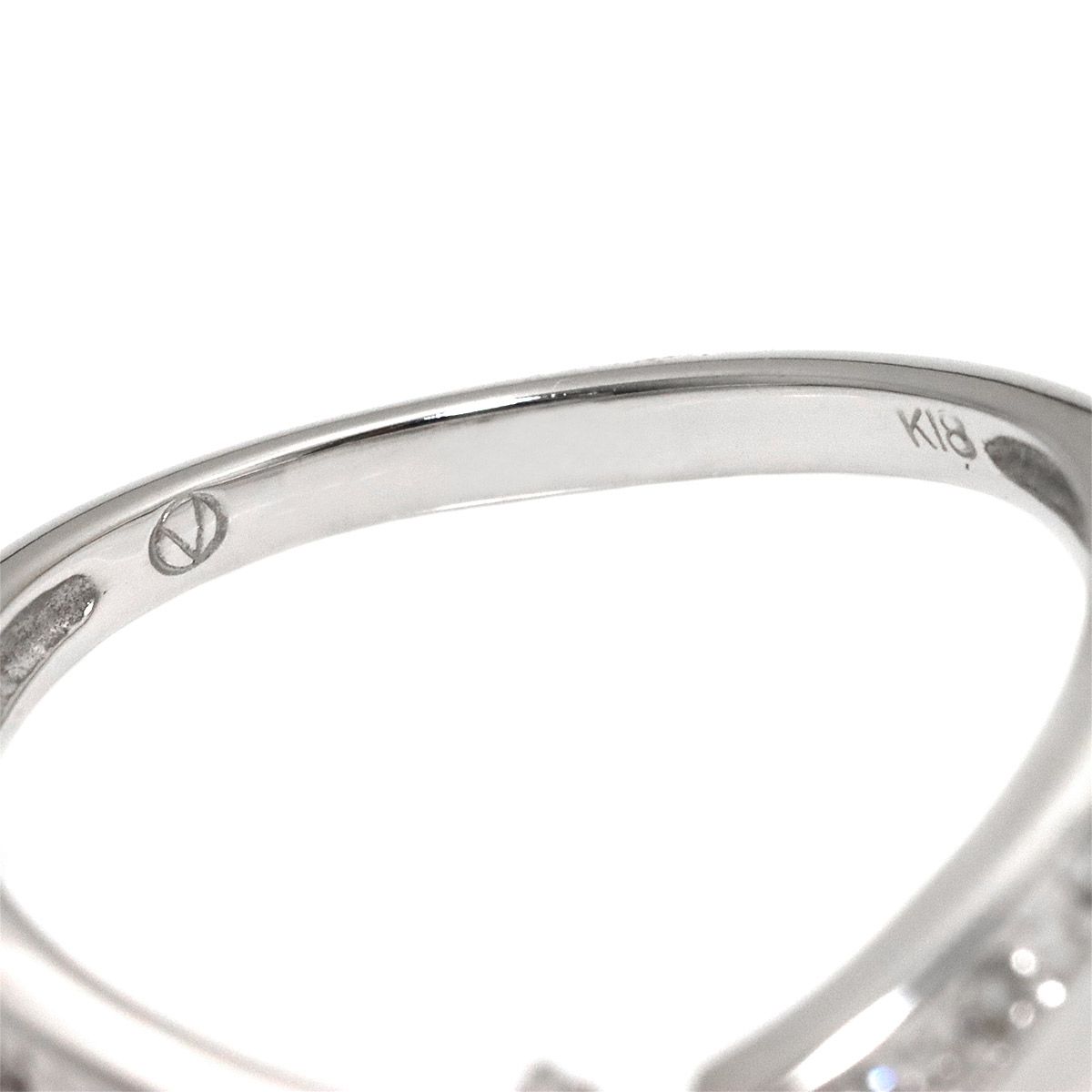 ヴァンドーム青山 Vendome Aoyama 7.5号 リング ダイヤ K18 WG ホワイトゴールド 750 指輪 Diamond Ring 90318980