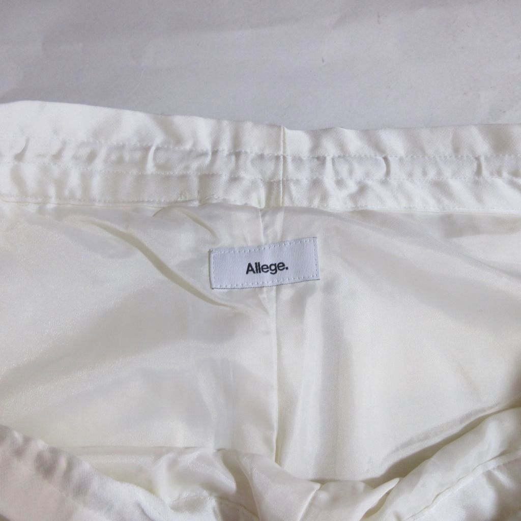 アレッジ ALLEGE 23AW Cargo Pants ホワイト AL23S-FPT03A 1 イージー ワイドストレート/HW