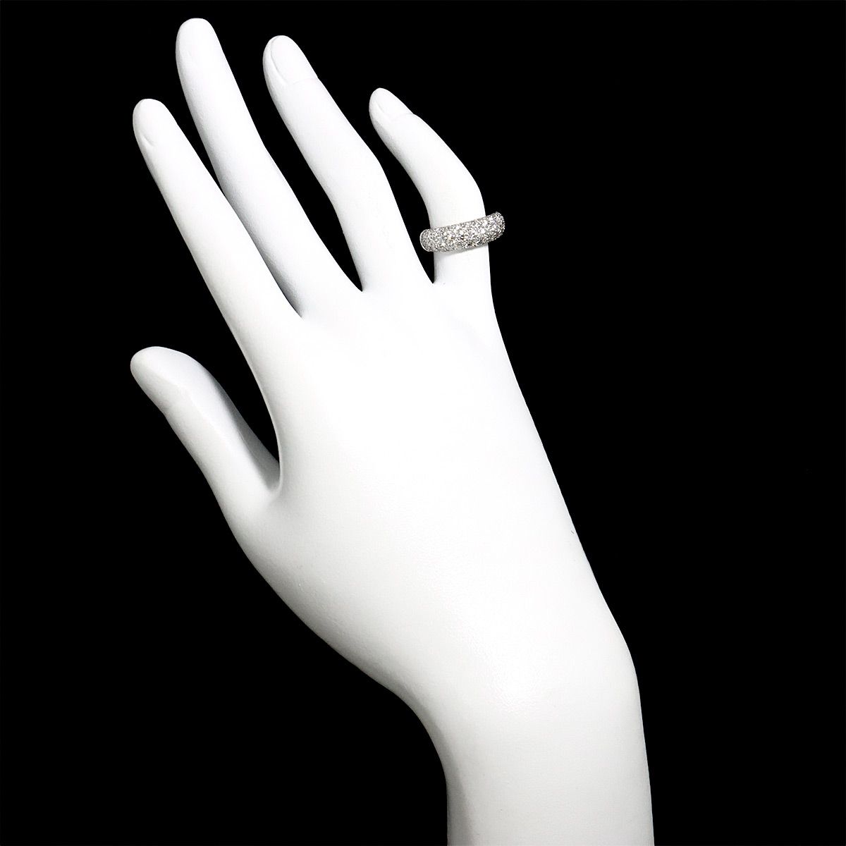 カルティエ Cartier ミミスター #45 リング パヴェ ダイヤ K18 WG ホワイトゴールド 750 指輪 Diamond Ring 90319338 カルティエ Cartier ミミスター #45 リング パヴェ ダイヤ K18 WG ホワイトゴールド 750 指輪 Diamond Ring 90319338
