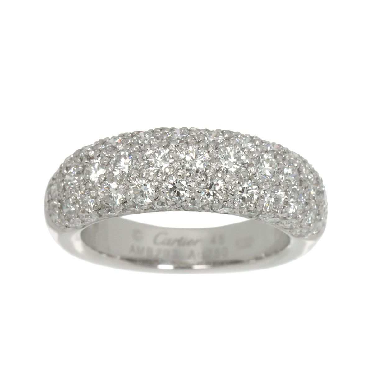 カルティエ Cartier ミミスター #45 リング パヴェ ダイヤ K18 WG ホワイトゴールド 750 指輪 Diamond Ring 90319338 カルティエ Cartier ミミスター #45 リング パヴェ ダイヤ K18 WG ホワイトゴールド 750 指輪 Diamond Ring 90319338