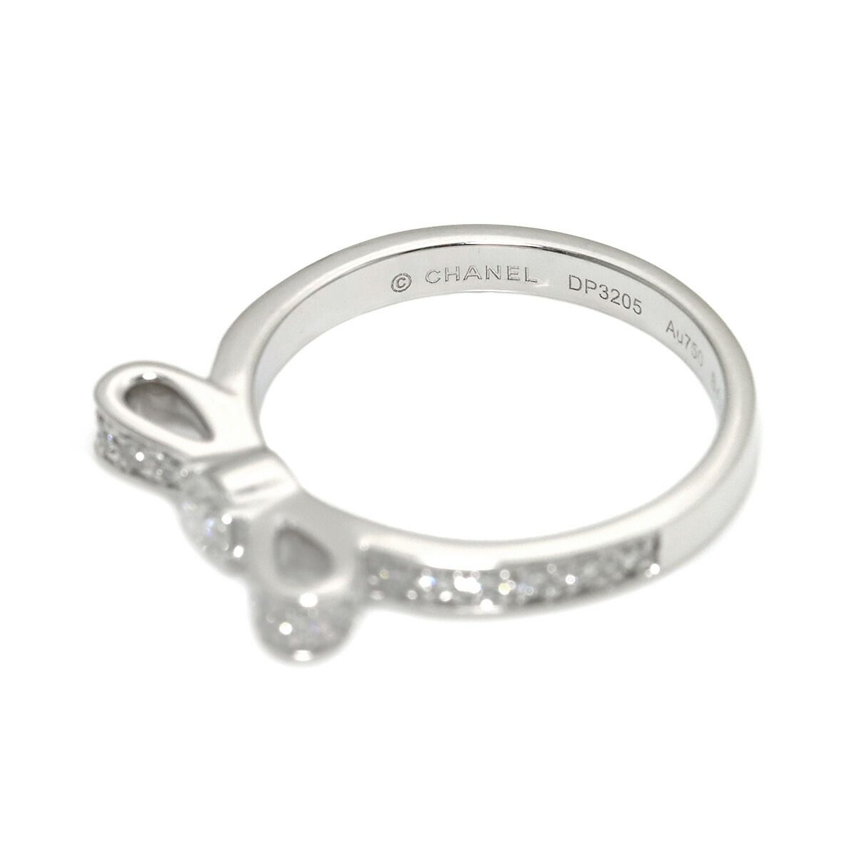 シャネル CHANEL リュバン ドゥ #48 リング ダイヤ スモール K18 WG ホワイトゴールド 750 指輪 Ruban Ring 90319909