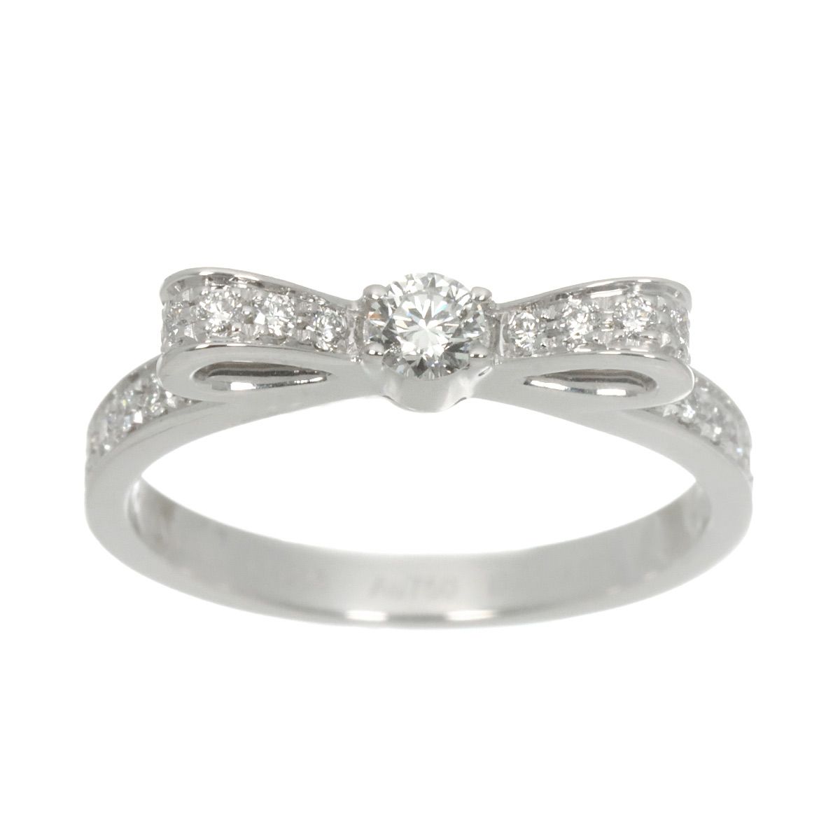 シャネル CHANEL リュバン ドゥ #48 リング ダイヤ スモール K18 WG ホワイトゴールド 750 指輪 Ruban Ring 90319909