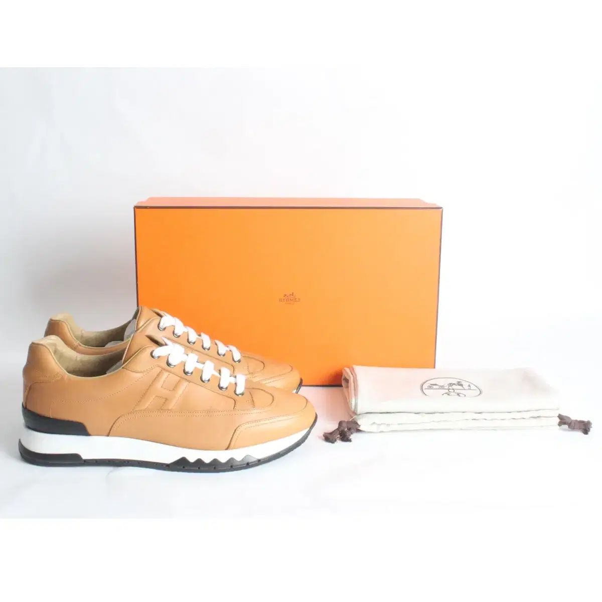 Hermes エルメス カーフスキン トレイル スニーカー 41 5(265)