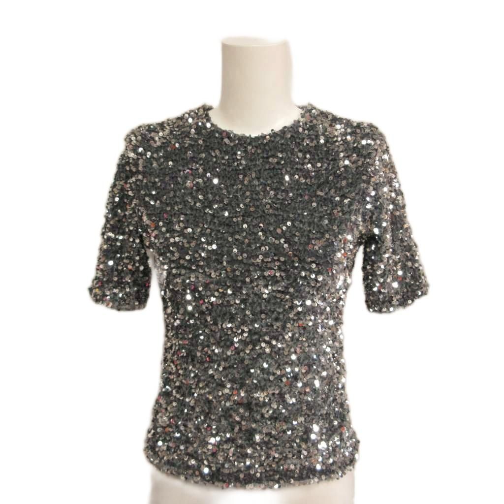 レクト RECTO 美品 TWINKLE SEQUIN JERSEY TOP カットソー スパンコール ドゥーズィエムクラス取扱