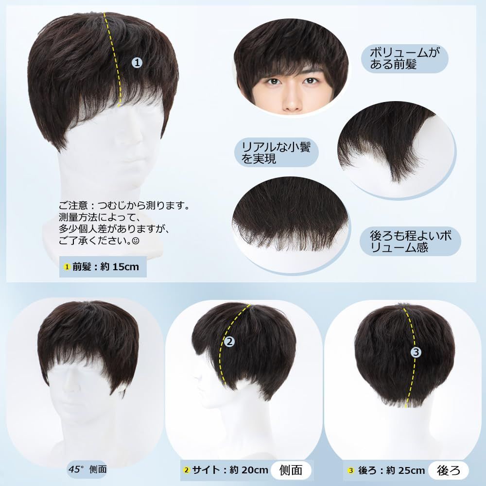 特価 手植え 男性用 ウィッグ メンズ メンズ バレない カジュアル かつら ルーム 人毛100 L 大きいサイズ通気 ビジネス 減齢 ウイッグ 優しい男 スタイル バレない