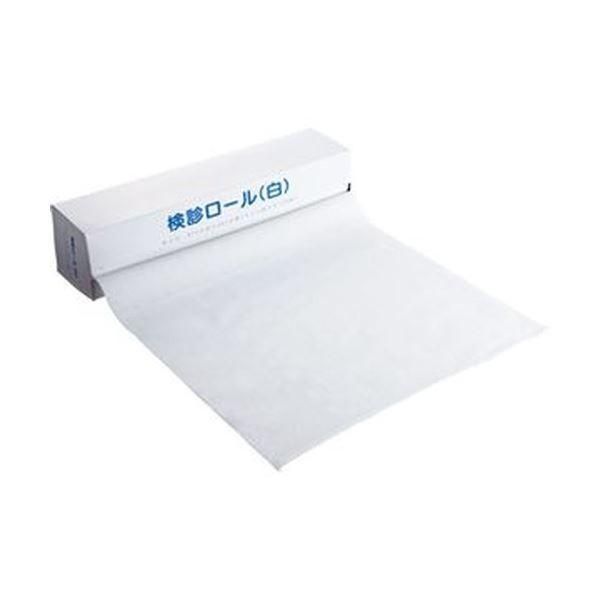 （まとめ）カネモ商事 検診ロール370mm×36m ミシン目あり 白 KR-001 1セット（600シート：120シート×5本）〔×3セット〕