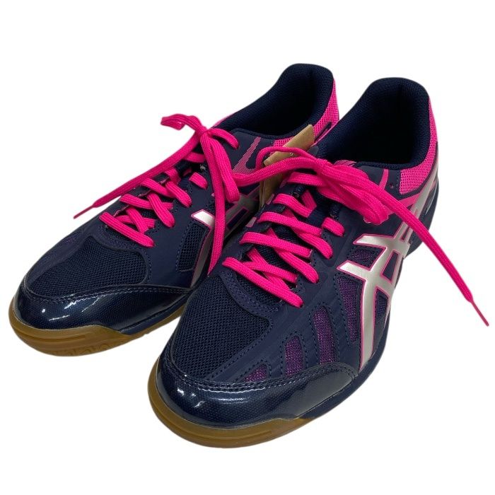 未使用/タグ付き/asics/アシックス/アタックハイパービート/卓球シューズ/ネイビー×ピンク/26.5cm/FE0087