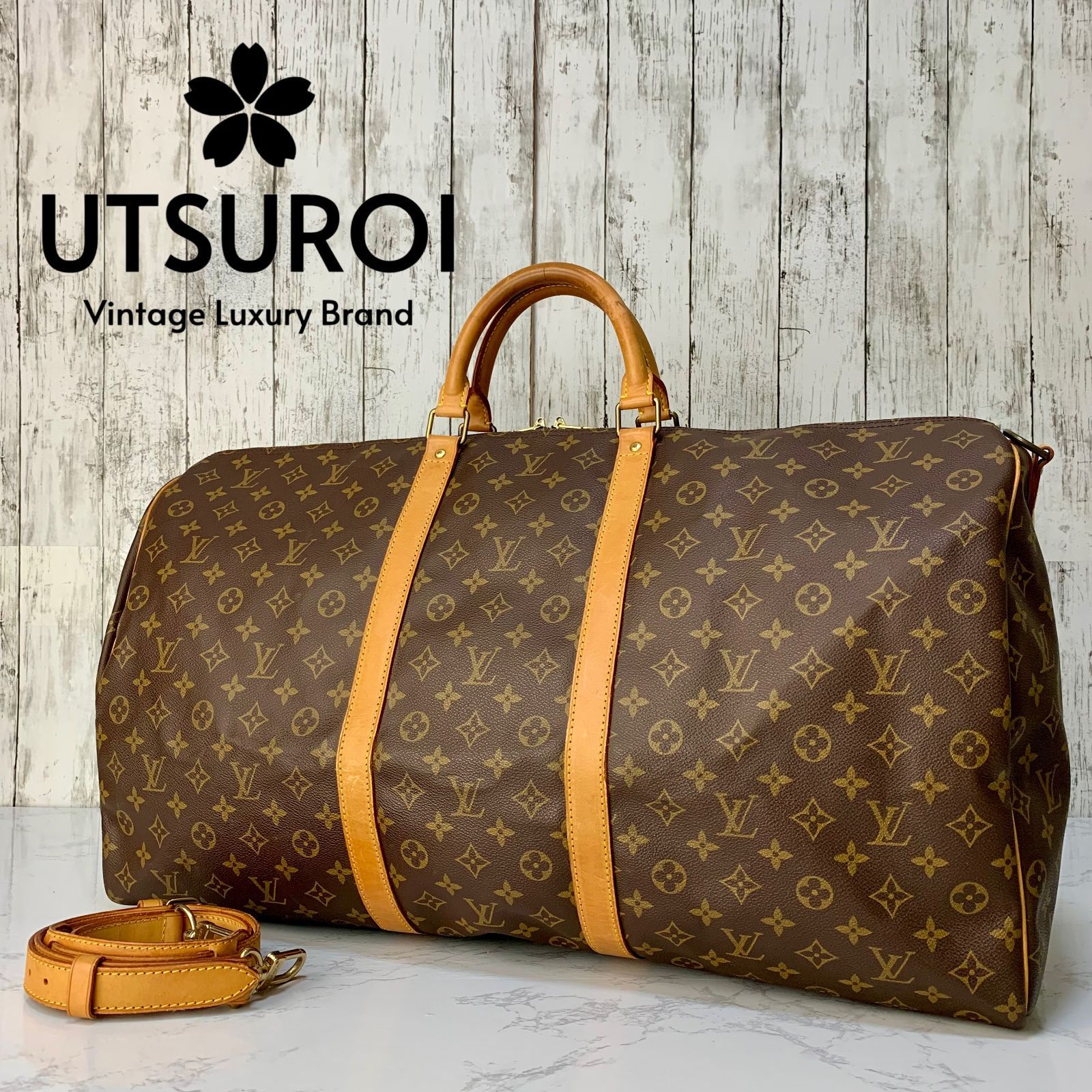 LOUIS VUITTON キーポル・バンドリエール 60 モノグラム ボストンバッグ 【状態ランク:S】