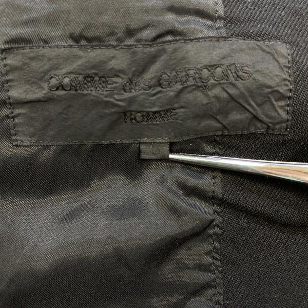 【中古】COMME des GARCONS 08AW ポリ縮Pコート サイズS コムデギャルソン[24]