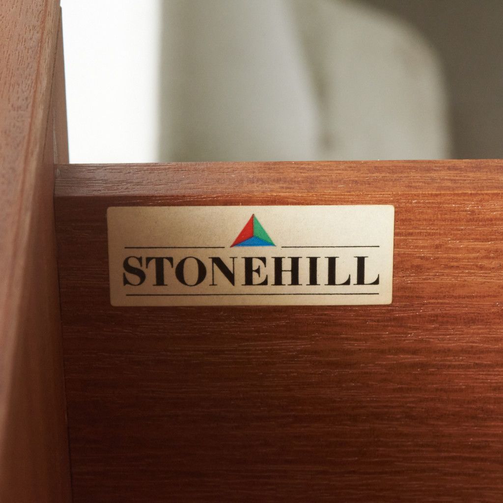 stonehill ヴィンテージ ブックケース チーク 英国 ストーンヒル ガラス キャビネット 飾り棚 食器棚 本棚 収納 モダン イギリス 97961