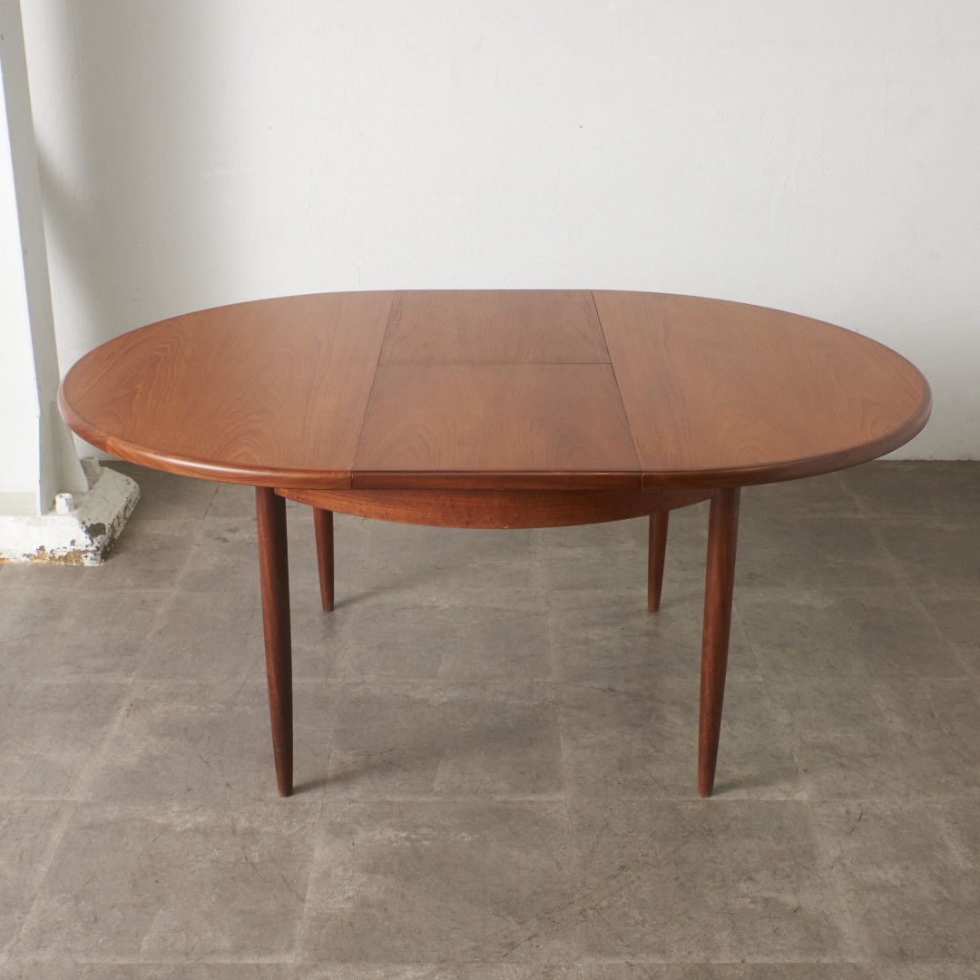 G-PLAN エクステンション ラウンドテーブル 拡張 チーク ジープラン ヴィンテージ ダイニングテーブル 英国 フレスコ 円卓 丸 66322
